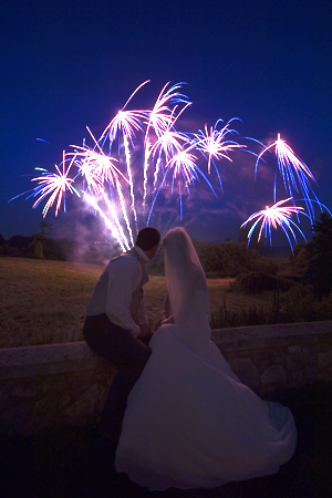 Winter Wedding at Night